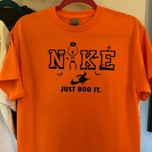 Halloween Inspired NKE T-Shirt “Just Boo It.”